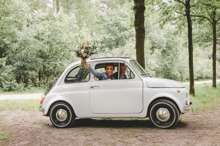 Fiat 500 trouwauto