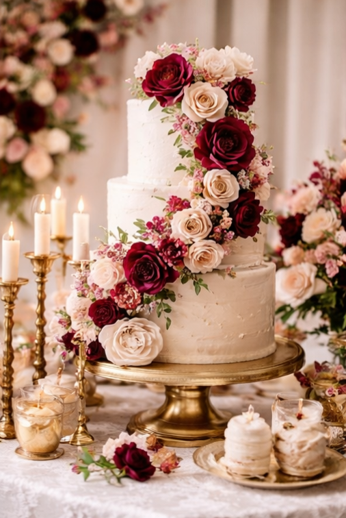 burgundy bordeaux wedding thema trend 2026
